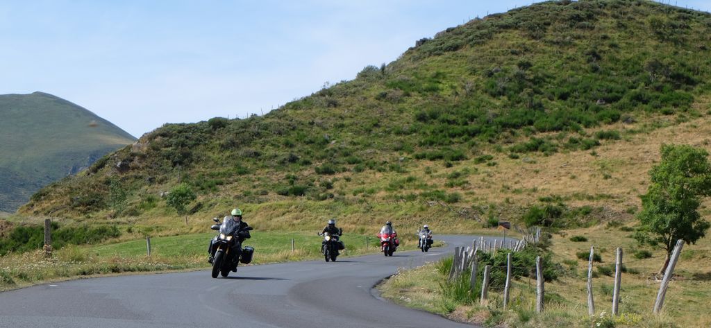 Auvergne on a motorcycle