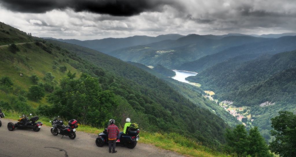 Road trip à moto sur les contreforts des Vosges