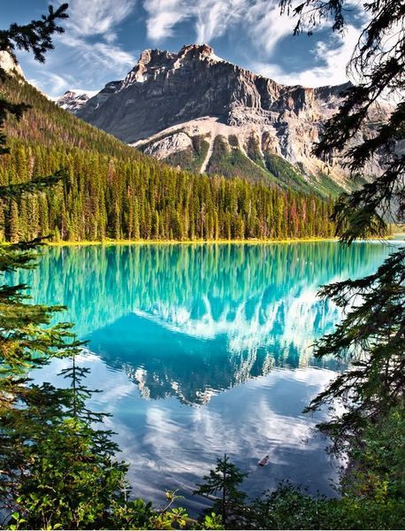 emerald lake yoho voyage moto rocheuses