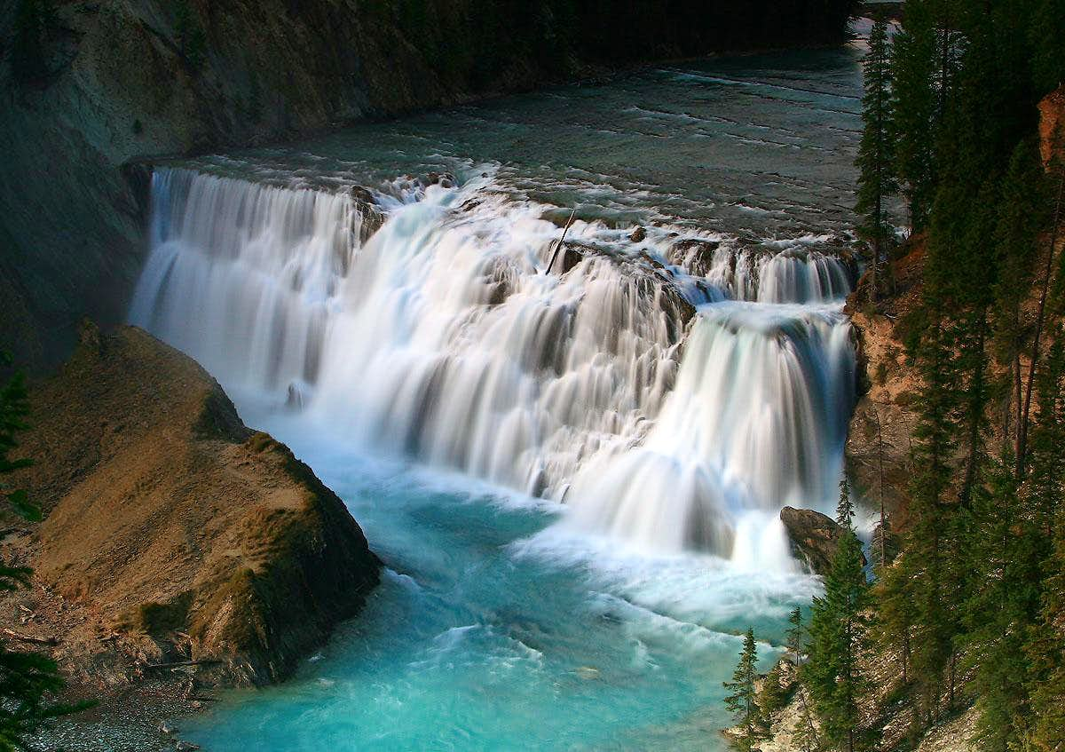 wapta falls yoho canada voyage moto