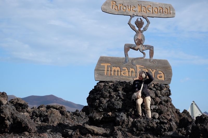 lanzarote parc timanfaya moto