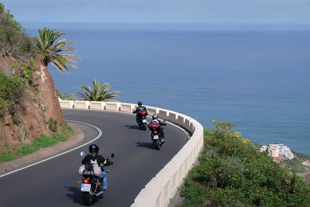 taganana tenerife a moto