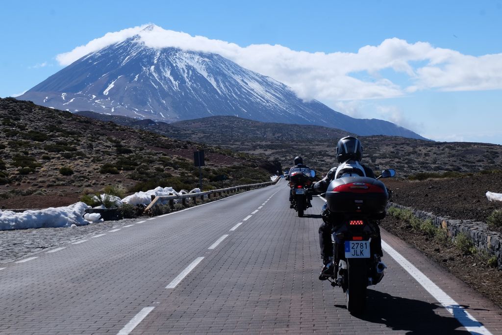 teide à moto canaries tenerife