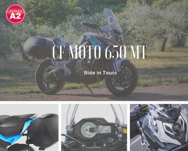 motorcycle rental cf moto 650 MT franc