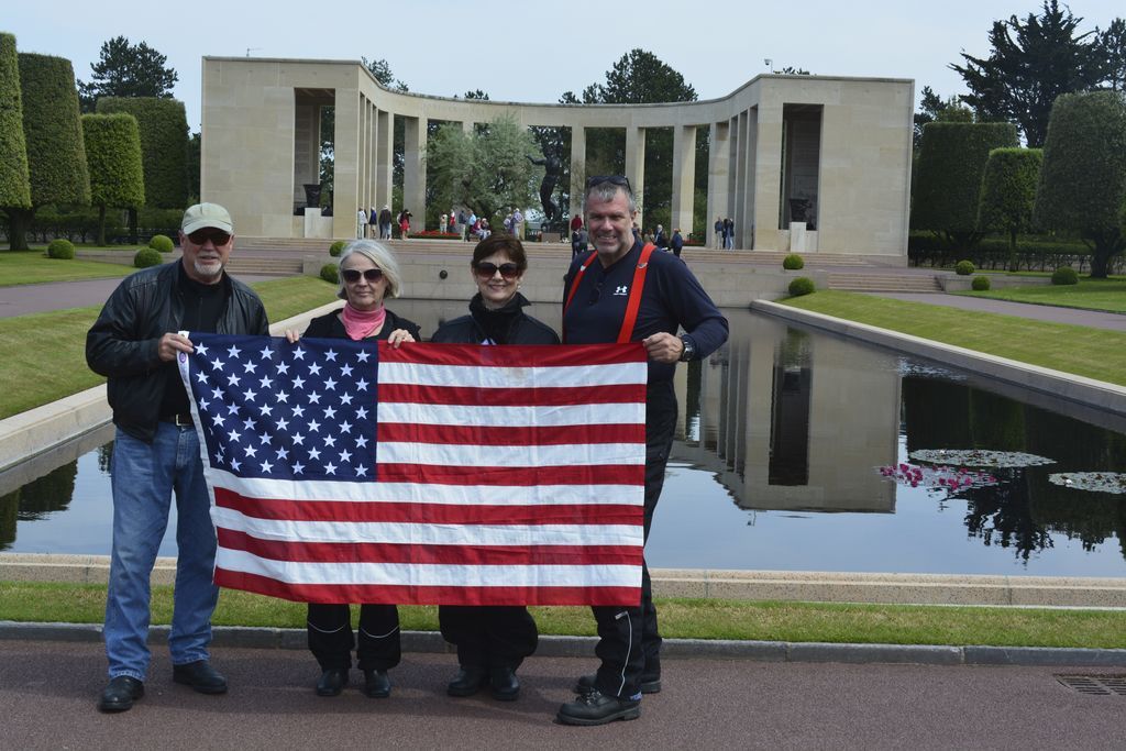 normandy motorcycle trip cemetery