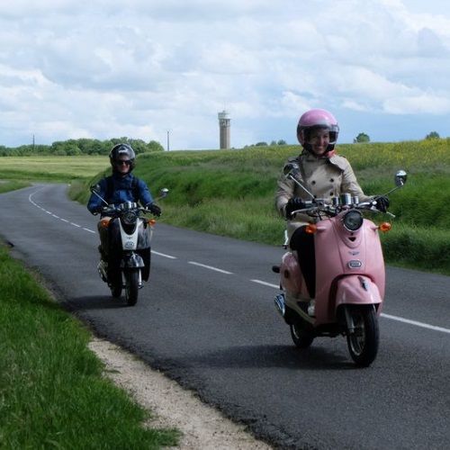 Parcourez la campagne en scooter