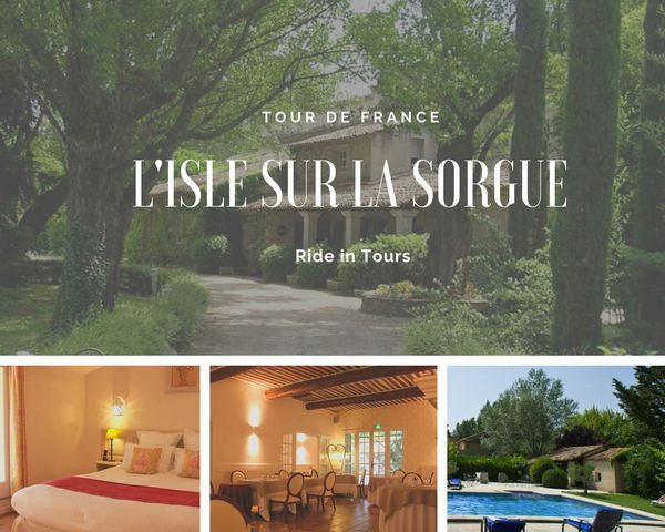 L'isle sur la Sorgue hotel voyage moto tour de france