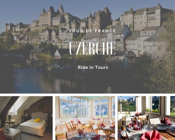 Uzerche hotel voyage moto tour de france