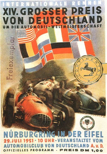 nurburgring racetrack poster