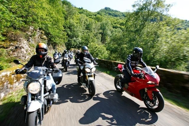 touring France on motorcycle