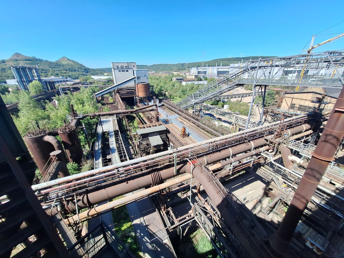 voyage moto vosges forêt noire : usine sidérurgique de Volklinger