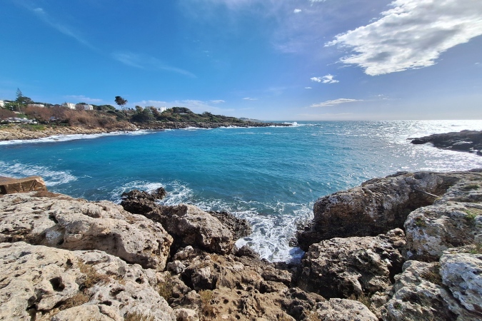 Voyage moto dans les Pouilles : la côte Adriatique à Egnezia, Monopoli.