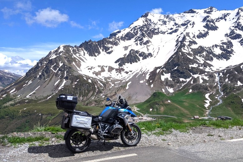 Motorcycle tour through the highest passes of the French Alps
